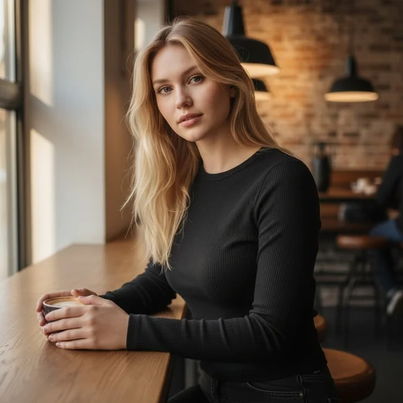 H&M Divided Black Long Sleeve T-Shirt - Size S - Essential Basic - Picture 2 of 14